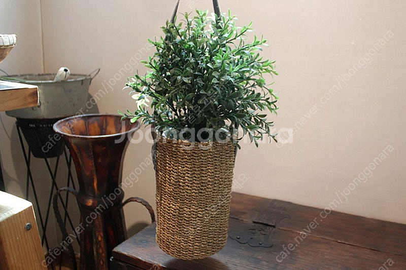 라탄가방 라탄소품 인테리어소품 장식품 소품 빈티지소품 레트로소품 엔틱소품 모던소품 화분 행잉화분 식물 라탄장식품--0